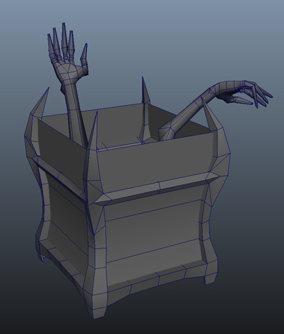 Smoldering Crate Model